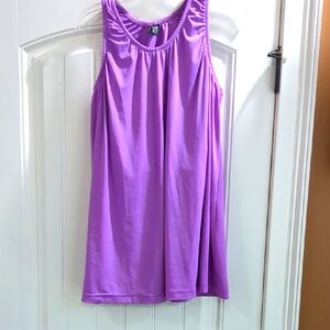 Mib Vibrant Purple Top Built In Bra Sz 3XL